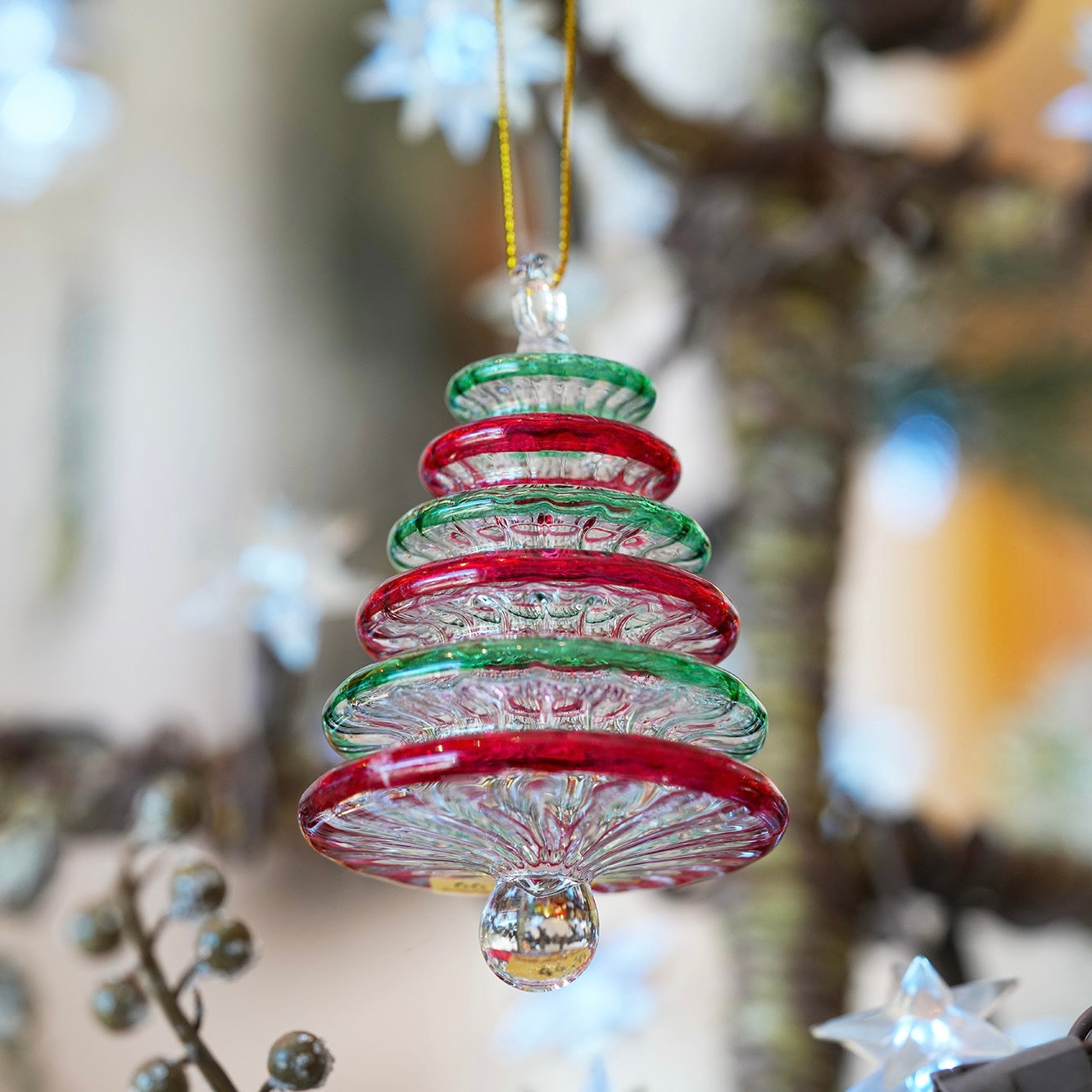 Glass Tree Ornament