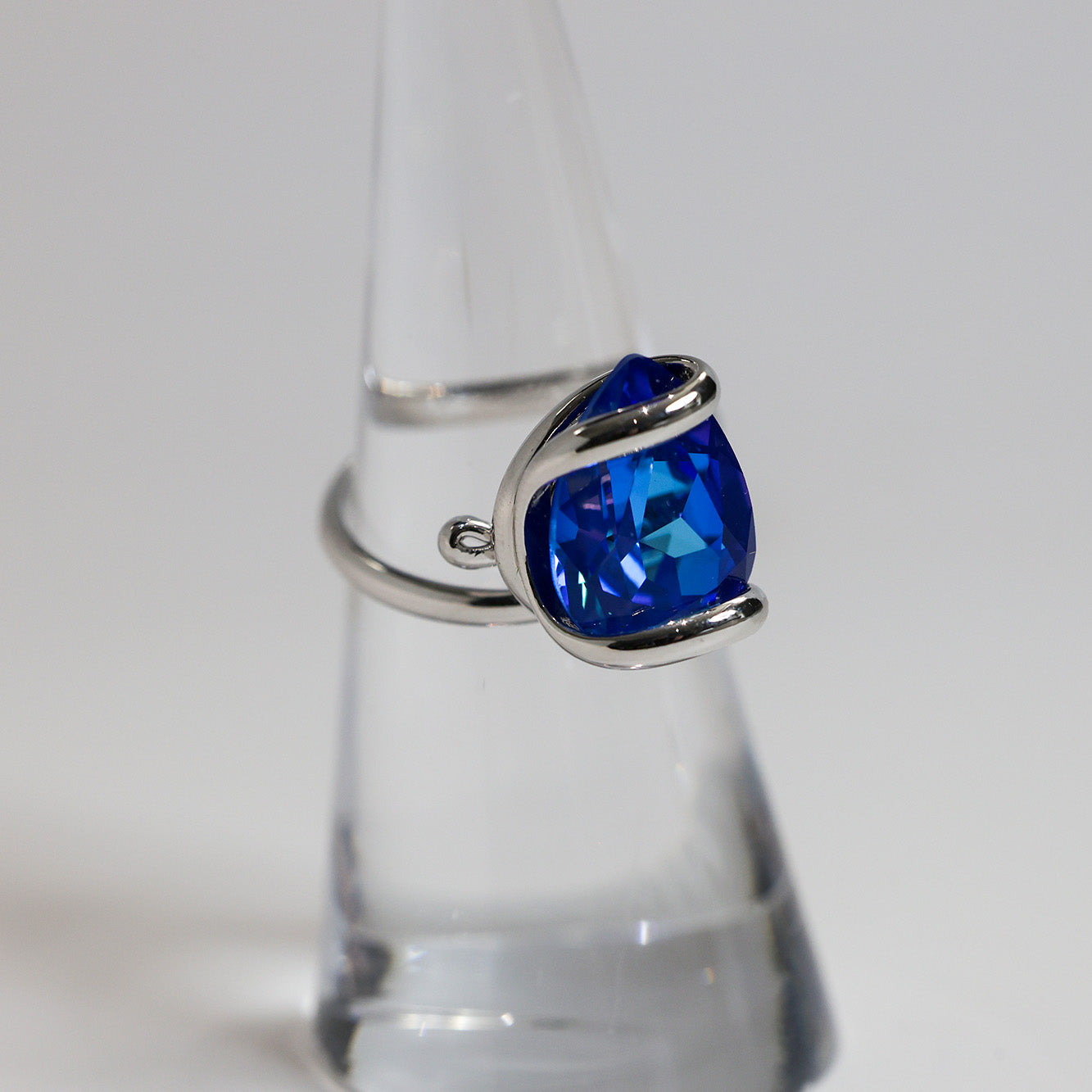 Blue Swarovski Crystal Monique Delite Ring