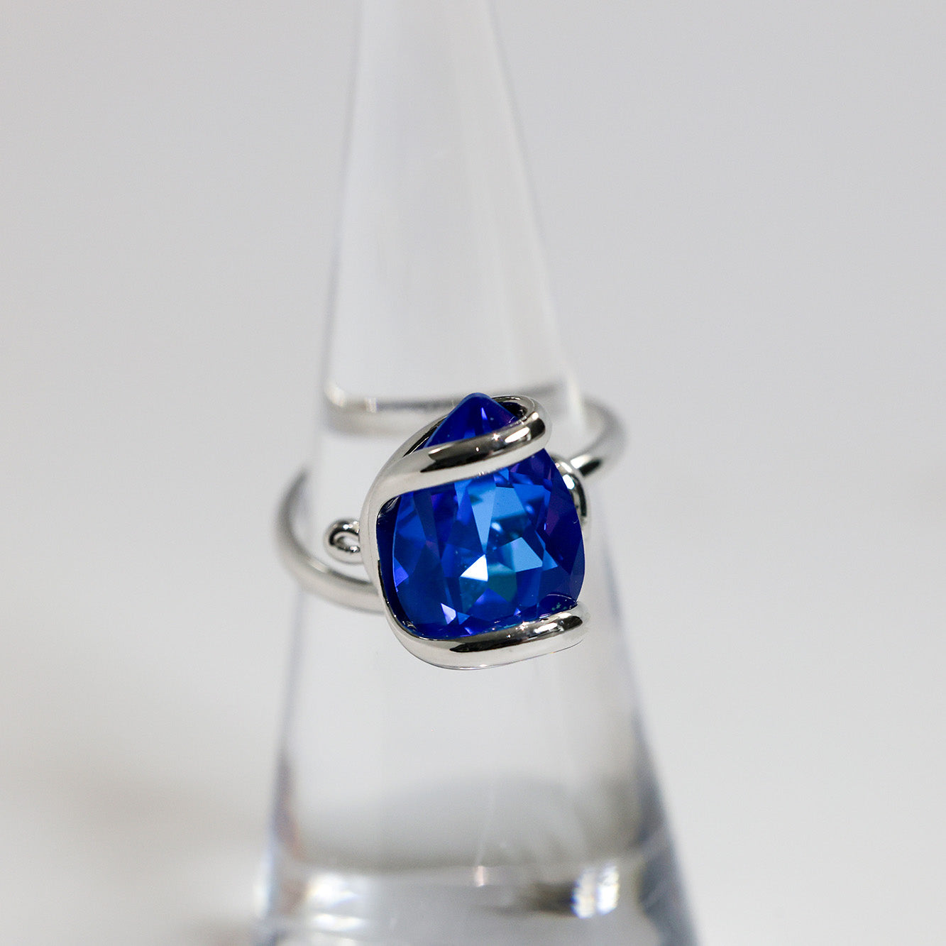 Blue Swarovski Crystal Monique Delite Ring