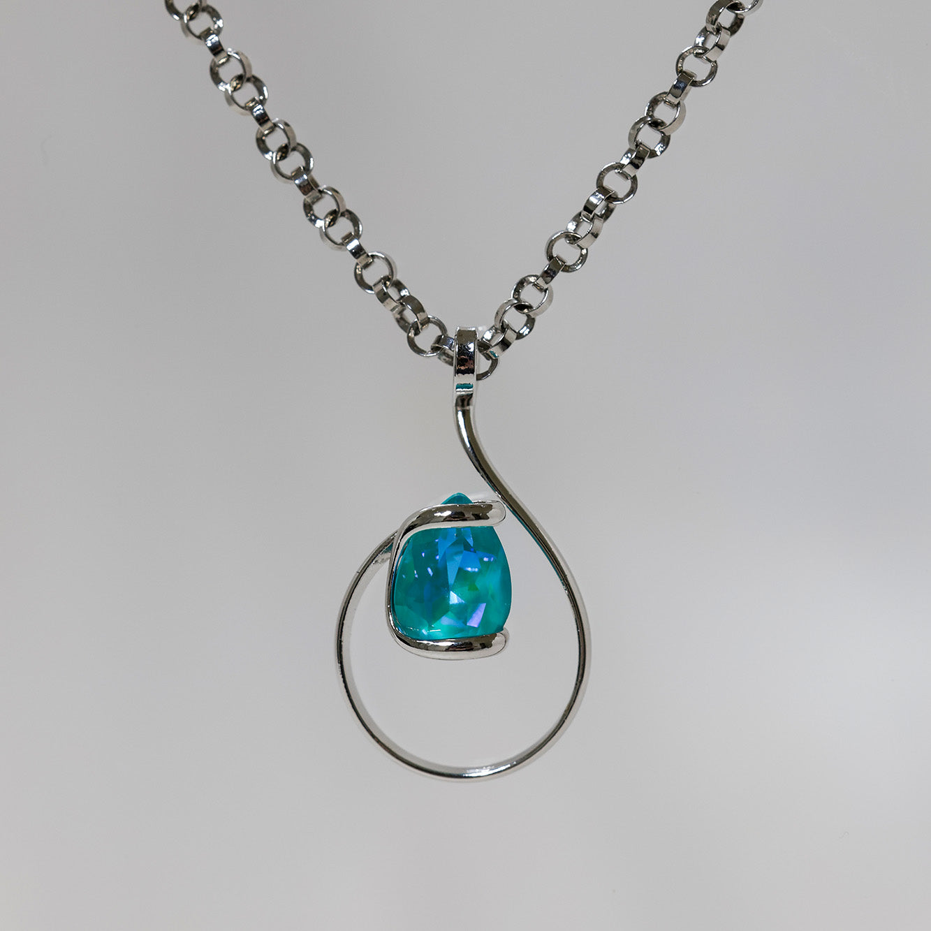Turquoise Swarovski Crystal Monique Delite Necklace