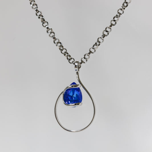 Blue Swarovski Crystal Monique Delite Necklace