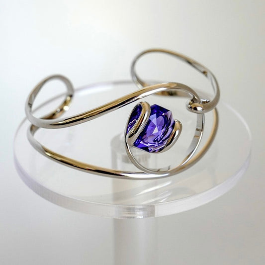 Purple Swarovski Crystal Bracelet