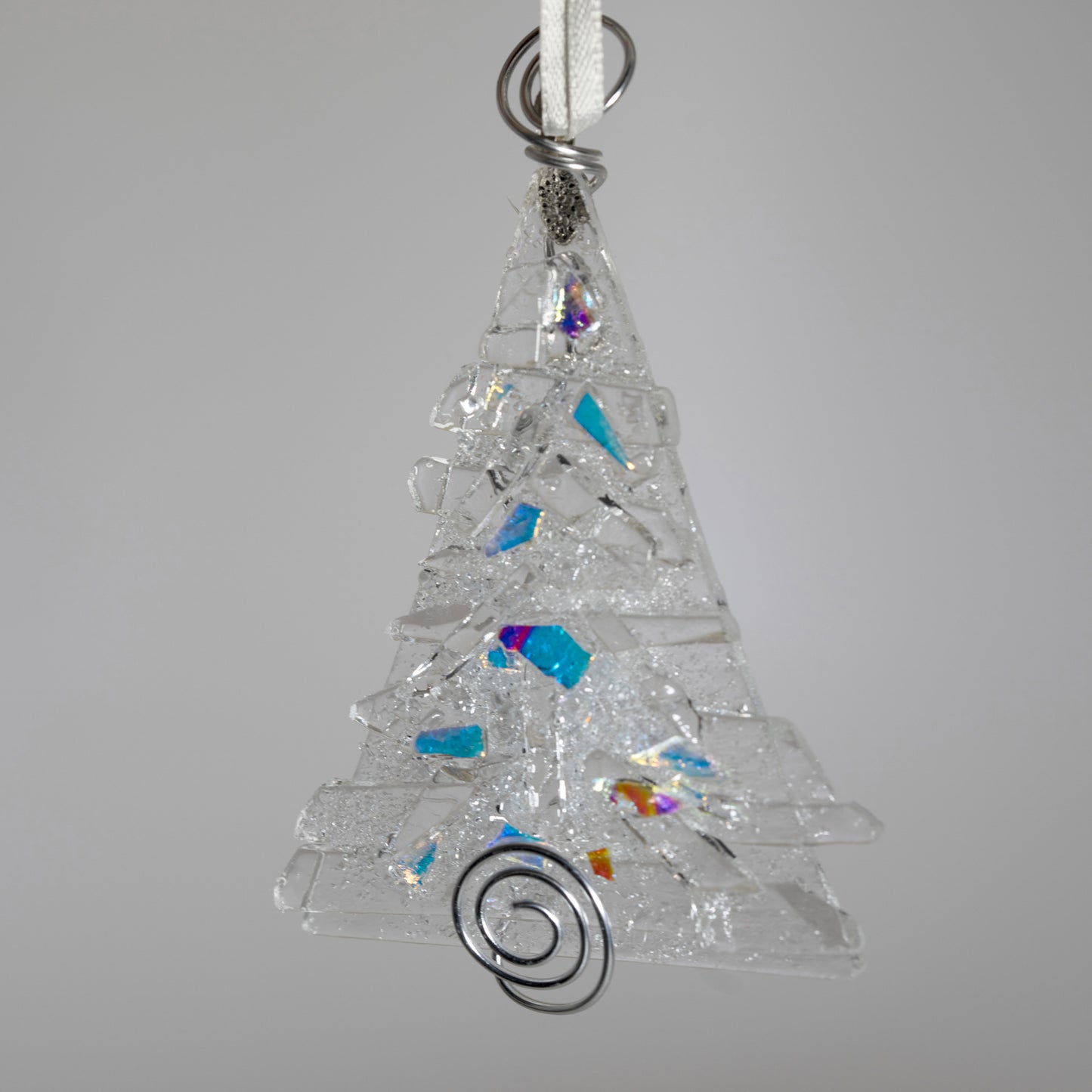 Clear Fused Glass Tree