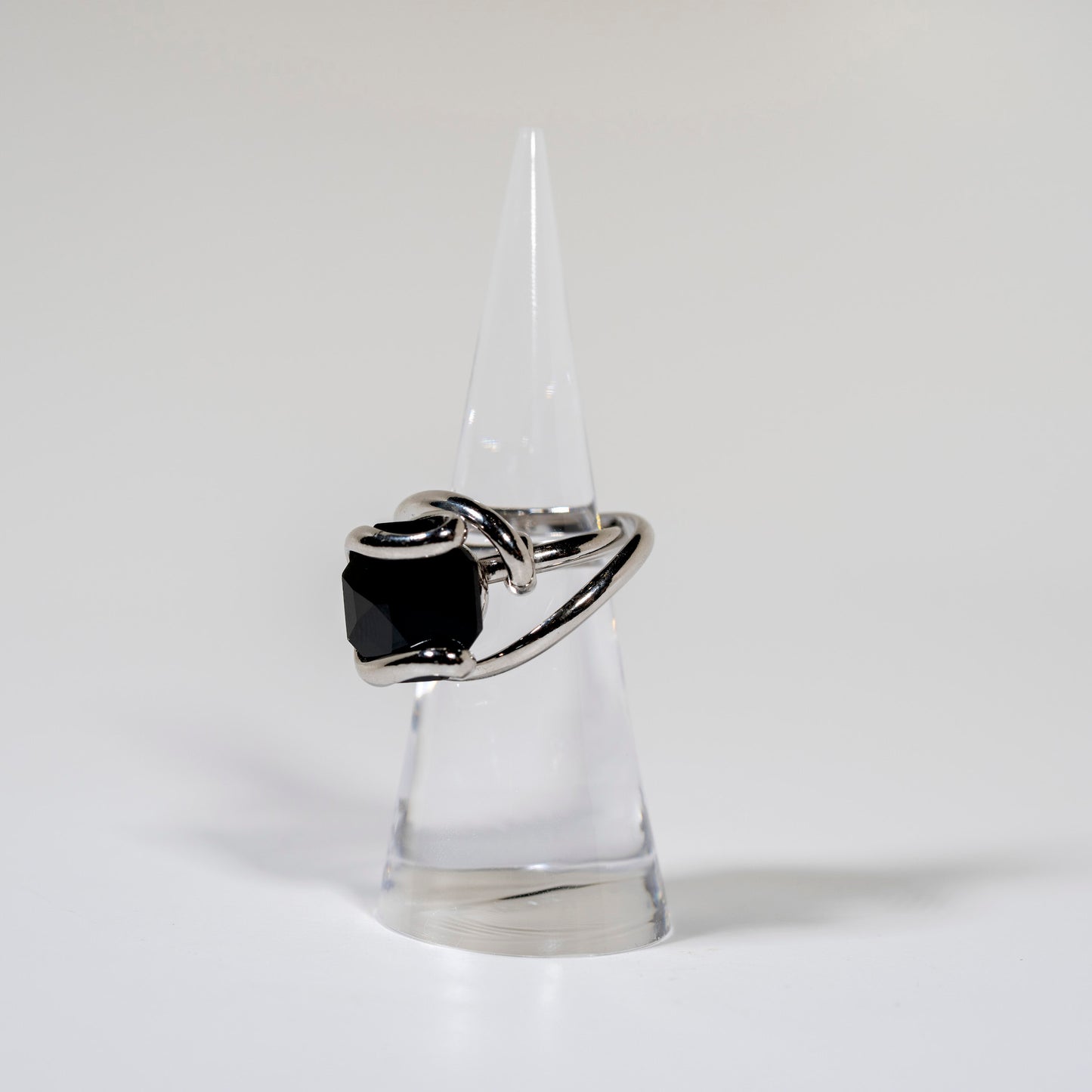 Black Swarovski Crystal Ring