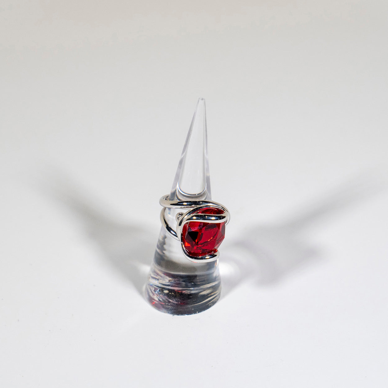 Red Swarovski Crystal Ring